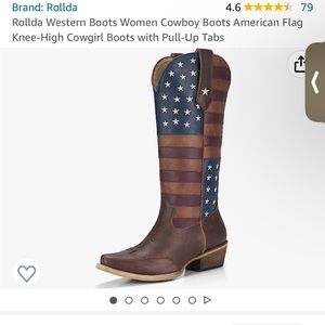 Patriotic Cowboy Boots (never worn)